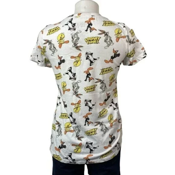 Looney Tunes Tee Bugs Bunny Tweety Bird Sylvester Cat Shirt Size S - Picture 5 of 9